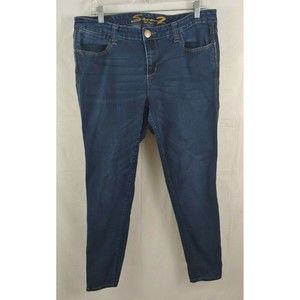 Seven 7 Womens Jeans Sz 16 Skinny Slim Dark Wash Legging Jegging XL